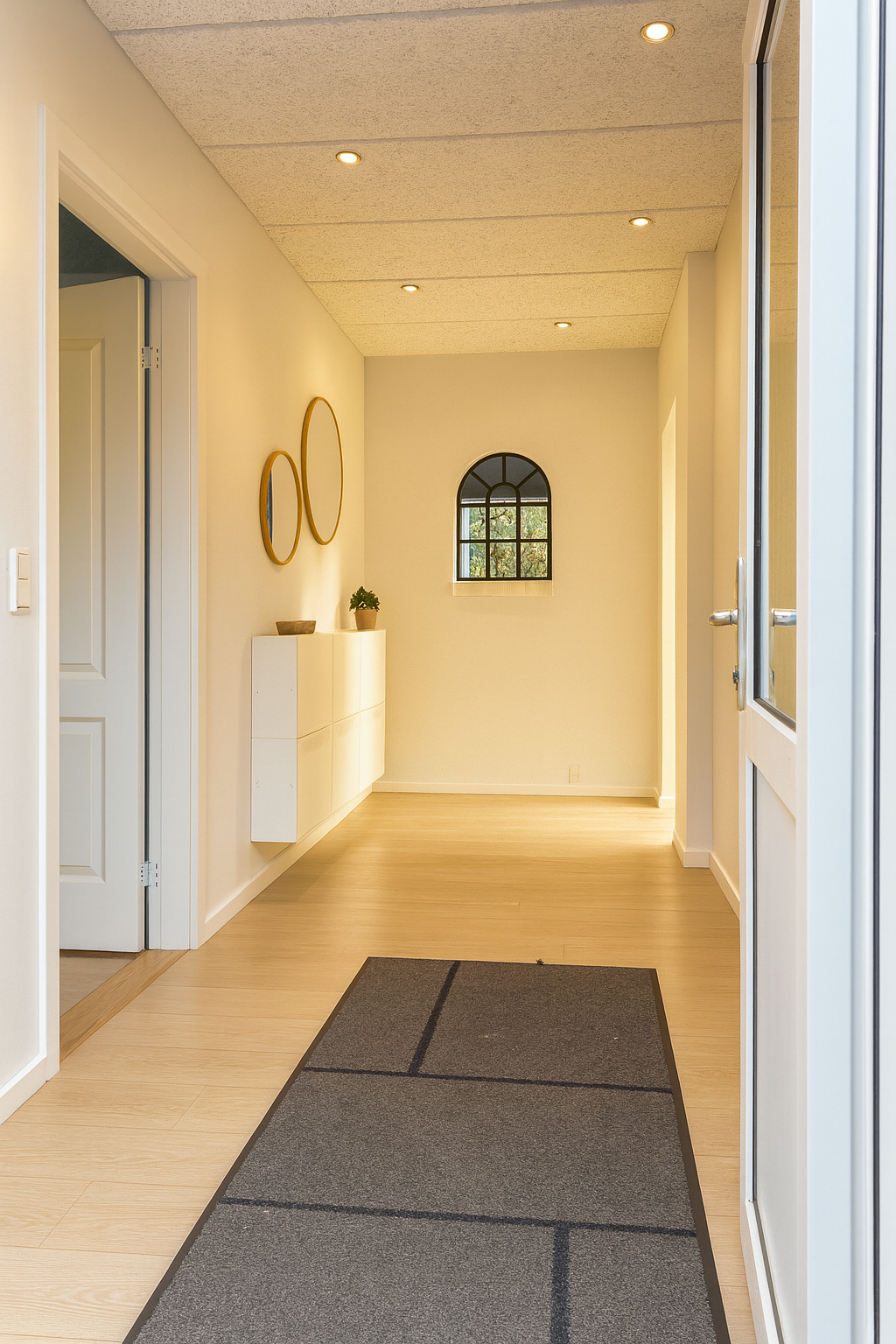 indgangen til første skridt